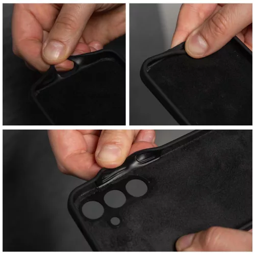 SILICONE 2mm vastag tok SAMSUNG S25 Ultra - fekete