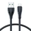 Joyroom Surpass Series A11 USB-A / Lightning 2.4A Kábel 1.2 m – Fekete