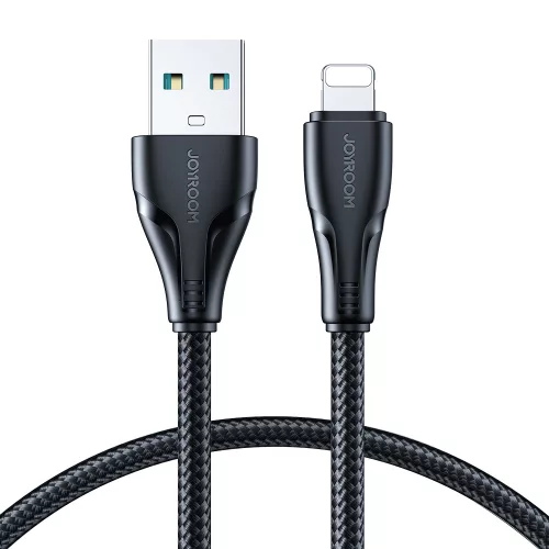 Joyroom Surpass Series A11 USB-A / Lightning 2.4A Kábel 1.2 m – Fekete