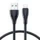 Joyroom Surpass Series A11 USB-A / Lightning 2.4A Kábel 1.2 m – Fekete