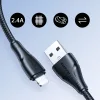 Joyroom Surpass Series A11 USB-A / Lightning 2.4A Kábel 1.2 m – Fekete