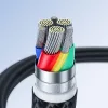 Joyroom Surpass Series A11 USB-A / Lightning 2.4A Kábel 1.2 m – Fekete