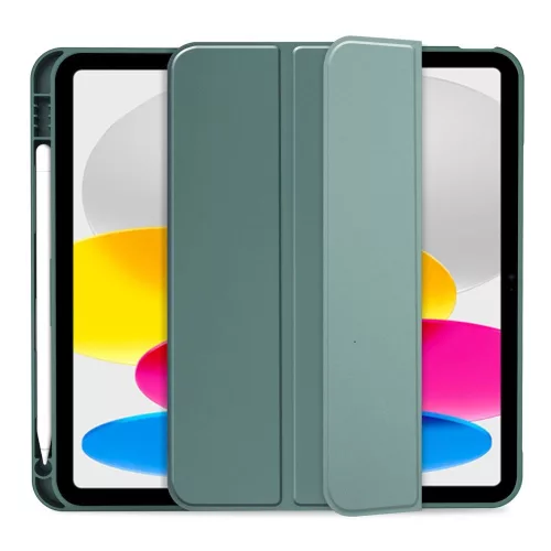 Tech-Protect iPad tok Pencil tartóval - Zöld - iPad 10.9" 2022