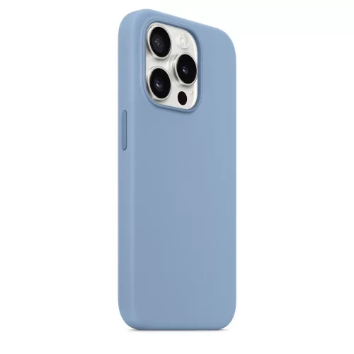 MagSafe Szilikon tok iPhone 15 Pro Max - blue (Világoskék)