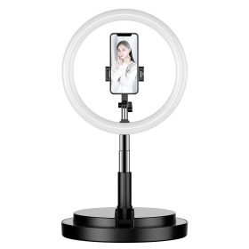 Selfie LED Körlámpa Állvánnyal Fekete