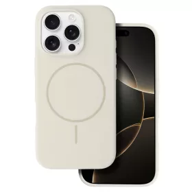 Magsafe Slim Szilikon tok iPhone 13 Pro Max - Bézs