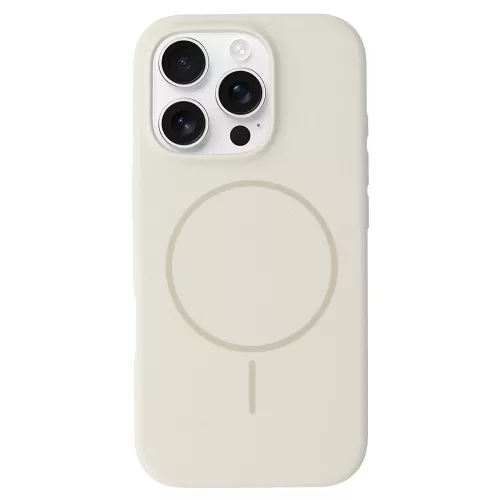 Magsafe Slim Szilikon tok iPhone 13 Pro Max - Bézs
