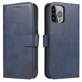   Eco Bőr kinyitható sötétkék tok (Samsung Galaxy A36 / A56)