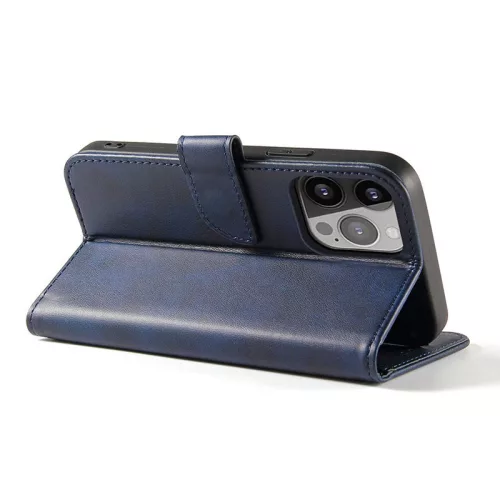 Eco Bőr kinyitható sötétkék tok (Samsung Galaxy A36 / A56)