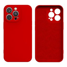 Soft touch szilikon piros tok (iPhone 13 Pro)