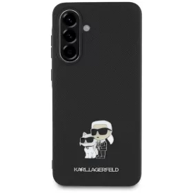   Karl Lagerfeld - Saffiano - Samsung Galaxy A36 / A56 5G - Karl & Choupette fém díszítéssel