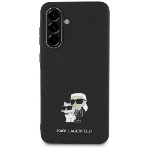 Karl Lagerfeld - Saffiano - Samsung Galaxy A36 / A56 5G - Karl & Choupette fém díszítéssel