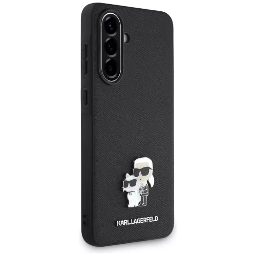Karl Lagerfeld - Saffiano - Samsung Galaxy A36 / A56 5G - Karl & Choupette fém díszítéssel