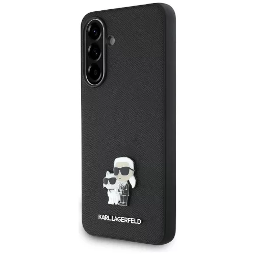 Karl Lagerfeld - Saffiano - Samsung Galaxy A36 / A56 5G - Karl & Choupette fém díszítéssel