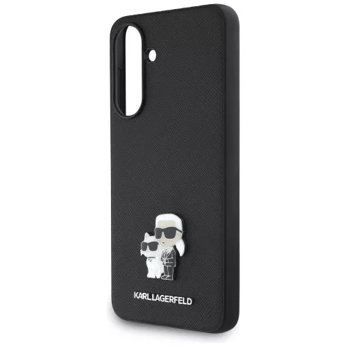 Karl Lagerfeld - Saffiano - Samsung Galaxy A36 / A56 5G - Karl & Choupette fém díszítéssel