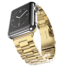   Techsuit Elegáns Fém szíj - Aranyszínű - Apple Watch 42/44/45/49 mm