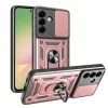 Modern Ütésálló Telefontok Állvánnyal és Kamera Védelemmel Samsung Galaxy A26 5G - Rózsaszín