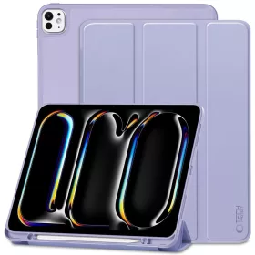   Tech-Protect iPad tok Pencil tartóval - Lila - iPad Pro 11" (2024)
