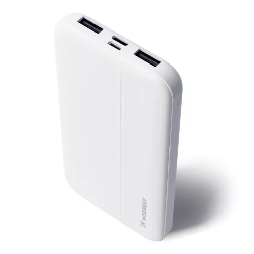 Wozinsky powerbank Li-Po 10000mAh Power Bank 2x USB-porttal (WPBWE1) - Fehér