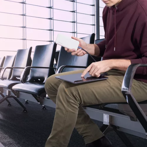 Wozinsky powerbank Li-Po 10000mAh Power Bank 2x USB-porttal (WPBWE1) - Fehér