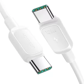   Joyroom Multi-Color 100W A14 USB-C / USB-C 3A Kábel 1.2 m - Fehér