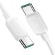 Joyroom Multi-Color 100W A14 USB-C / USB-C 3A Kábel 1.2 m - Fehér