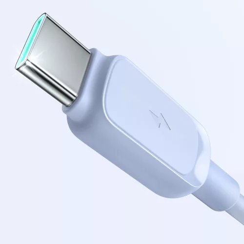 Joyroom Multi-Color 100W A14 USB-C / USB-C 3A Kábel 1.2 m - Fehér