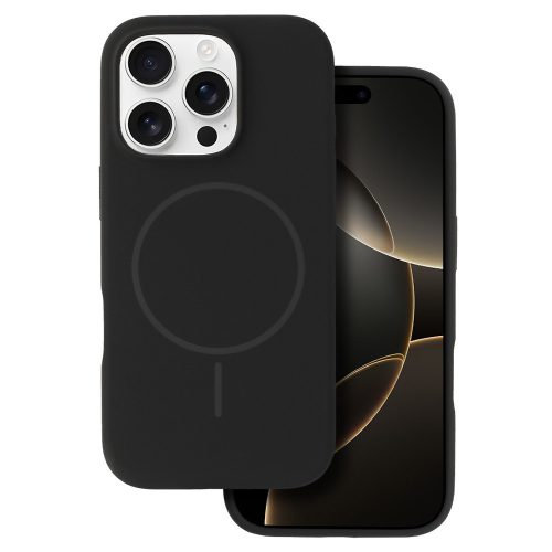 Magsafe Slim Szilikon tok iPhone 13 Pro - Fekete