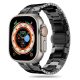 Techsuit Modern Acél Szíj - Fekete - Apple Watch 42/44/45/49mm