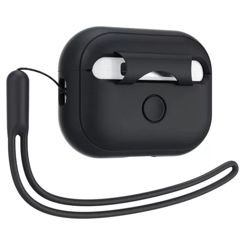 Spigen fekete csuklópántos szilikon Airpods Pro tok