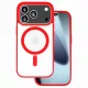 iPhone 17 Pro Max, MagSafe ütésálló tok - Piros - Acrylic Color Case