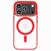 iPhone 17 Pro Max, MagSafe ütésálló tok - Piros - Acrylic Color Case
