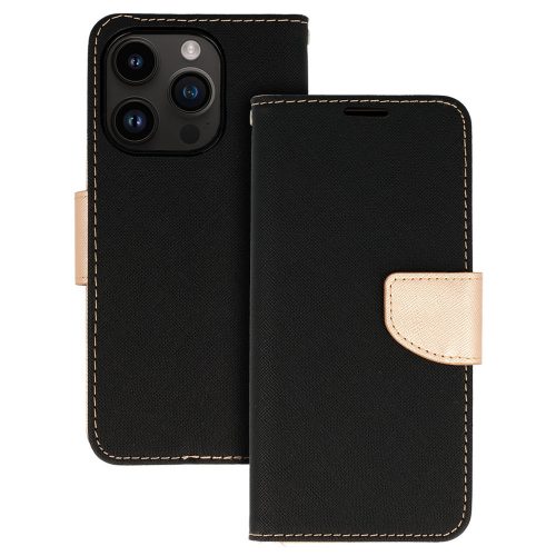 Fancy Case Kinyitható Fekete/Arany tok (Samsung A32 4G)