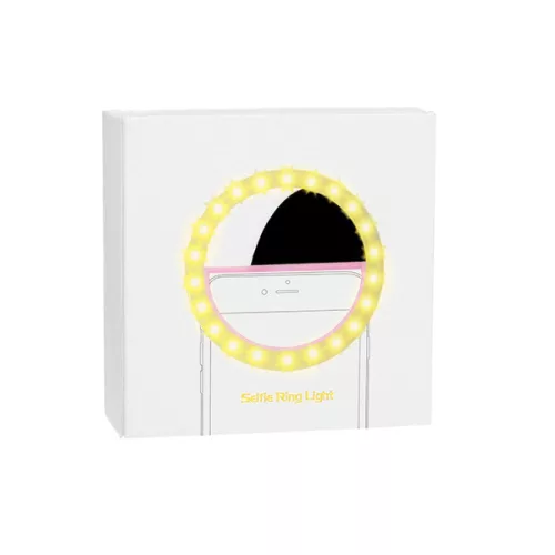 Techsuit - Ring Light (RL-01) - Mobiltelefonhoz - Fehér