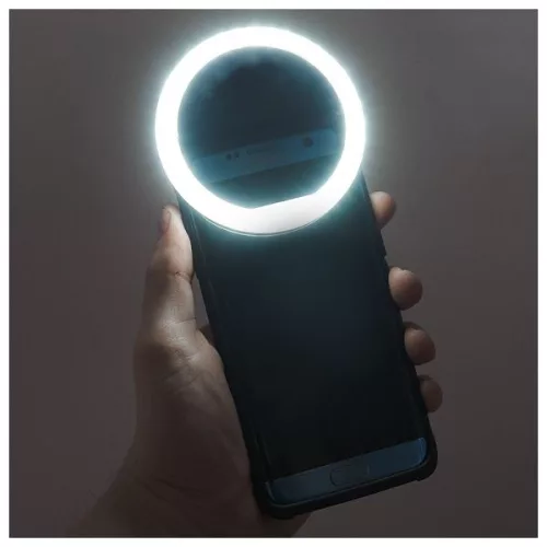 Techsuit - Ring Light (RL-01) - Mobiltelefonhoz - Fehér