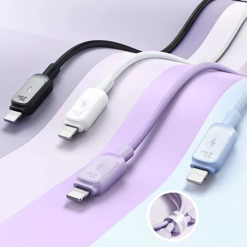 Joyroom Multi-Color A14 USB-C / Lightning Kábel 20W - 1.2 m - Kék