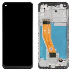   Gyári OEM LCD kijelző - Fekete - Samsung Galaxy M11 2020 - SM-M115