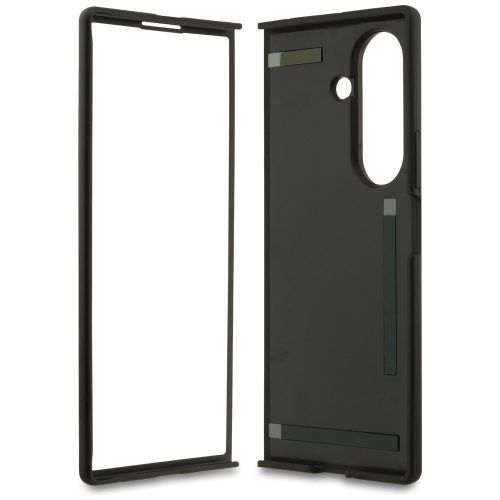 Samsung Galaxy Z Fold 7, Guess Kemény tok ECO bőrből, 4G Big Logo-val - Fekete