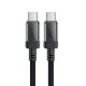 Acefast C12 USB-C / USB-C kábel, 60W, 480 Mb/s sebességgel - fekete