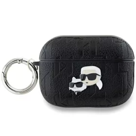   Karl Lagerfeld fekete monogramos Choupette és Karl fejes tok (Airpods Pro)