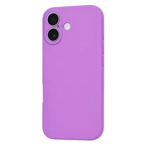 iPhone 17, Puha tapintású MagSafe szilikon tok, mikroszálas béléssel, Techsuit - SoftFlex - Lila