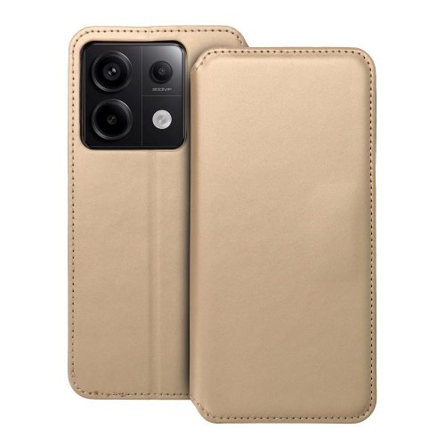 DUAL POCKET Kinyitható tok XIAOMI Redmi Note 13 Pro 5G - Bézs