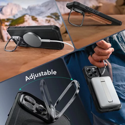 ESR Cyber Armor Kickstand tok iPhone 16 - Zöld