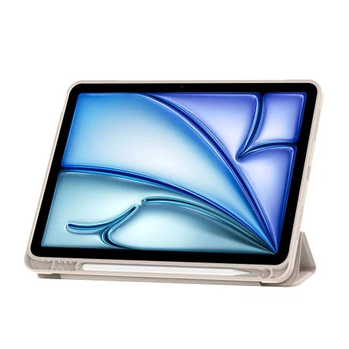 Tech-Protect iPad tok Pencil tartóval - Bézs - iPad 10.9" 2022