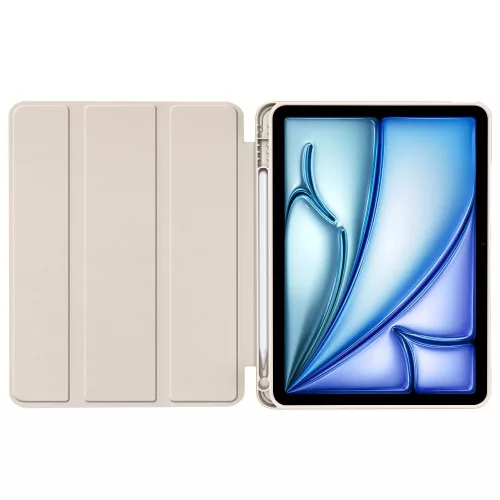 Tech-Protect iPad tok Pencil tartóval - Bézs - iPad 10.9" 2022