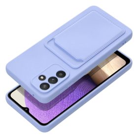 Szilikon kártyatartós lila tok (Samsung A72)