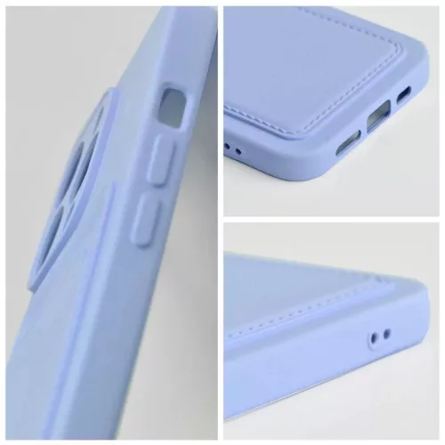 Szilikon kártyatartós lila tok (Samsung A52)