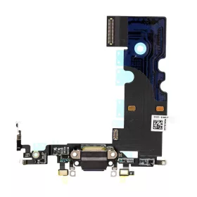   Audio és töltő csatlakozó flex kábel iPhone 8 (4.7"), eredeti, fekete