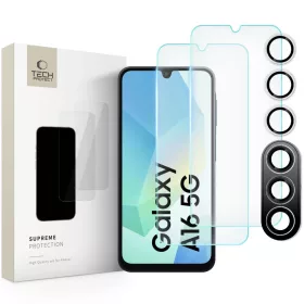   Tech-Protect Supreme Készlet Samsung Galaxy A16 4G / 5G - 2x edzett üveg kijelzőre / kamerára