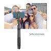Techsuit - Selfie Bot (L16) - Stabil tripod állvány, vezeték nélküli távirányító, 157cm - Fekete